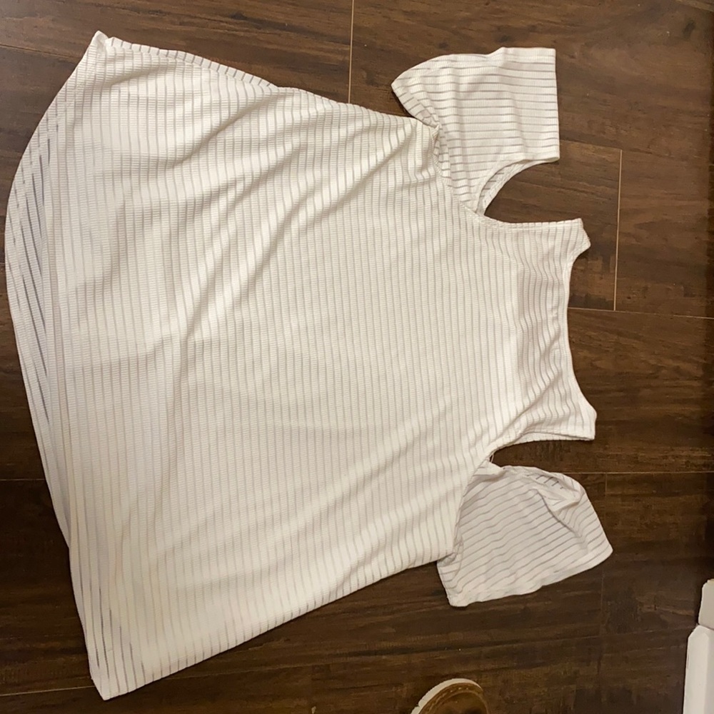 Ripped white blouse